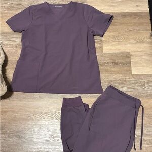 mandala scrubs Purple Scrub Set Large